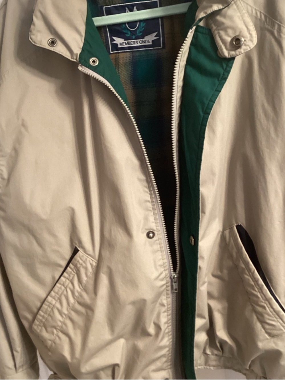 Members Only Mens  Windbreaker Jacket Size Medium.   Good Condition See Photos - Picture 8 of 12